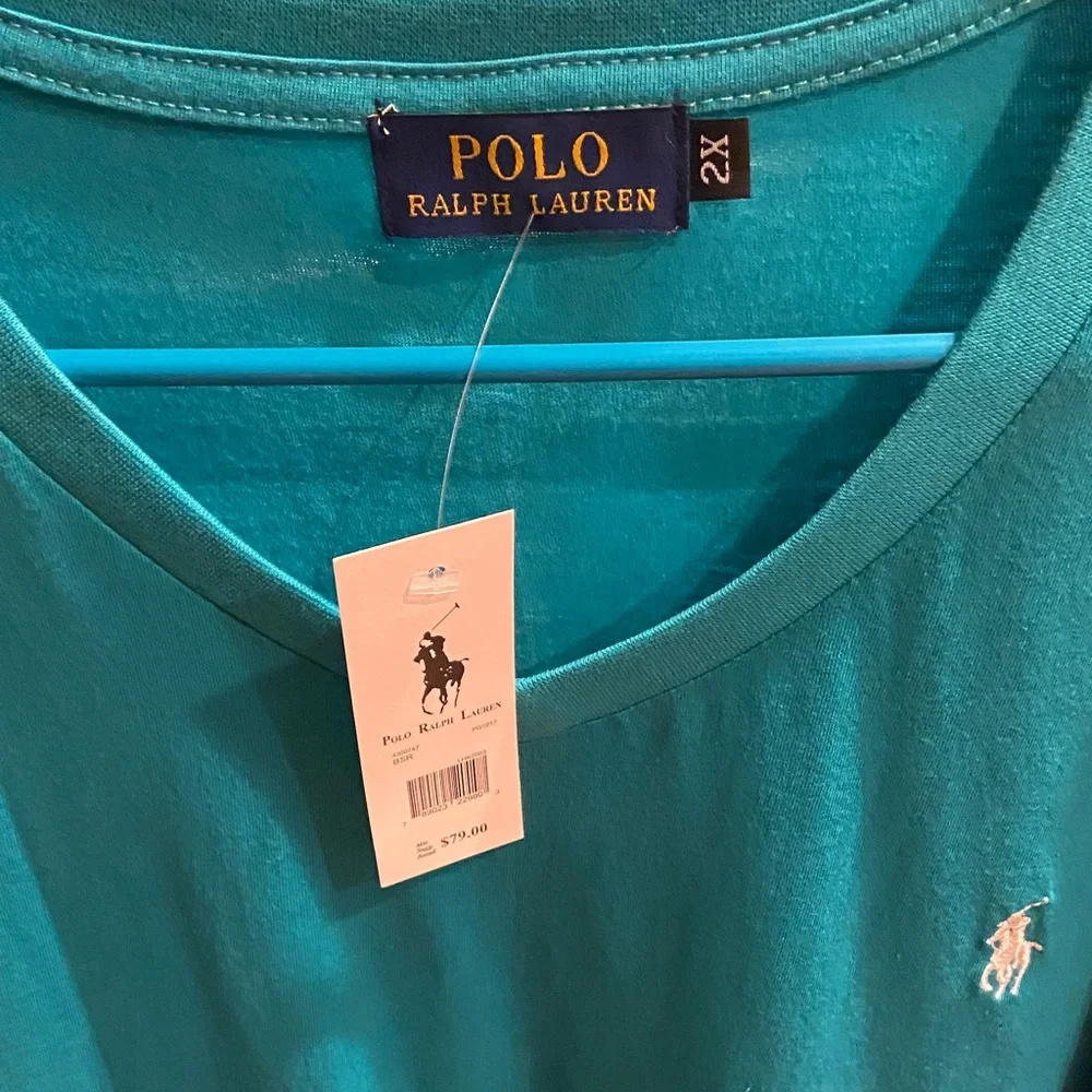 Polo by Ralph Lauren Men's Vibrant Blue Tee